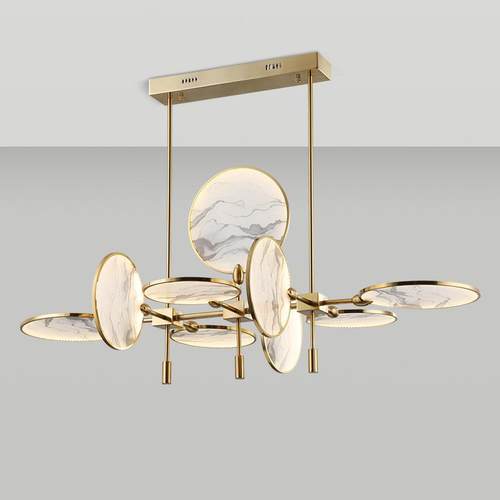 内热销新中式客厅装饰吊灯房现代简D90074轻奢国山水餐厅书约卧室