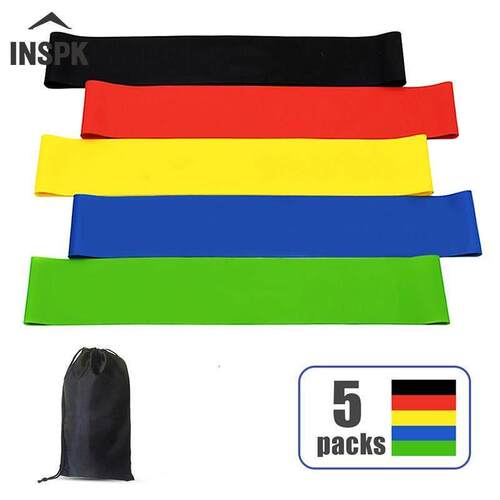 Yoga Resistant Band Set ,Fitness Elastic Tape,5pcs Gym Band