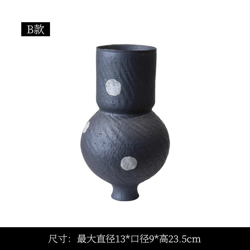 银花插作花瓶 器陶艺家纯景德镇彩花中式手绘 手粗批发陶