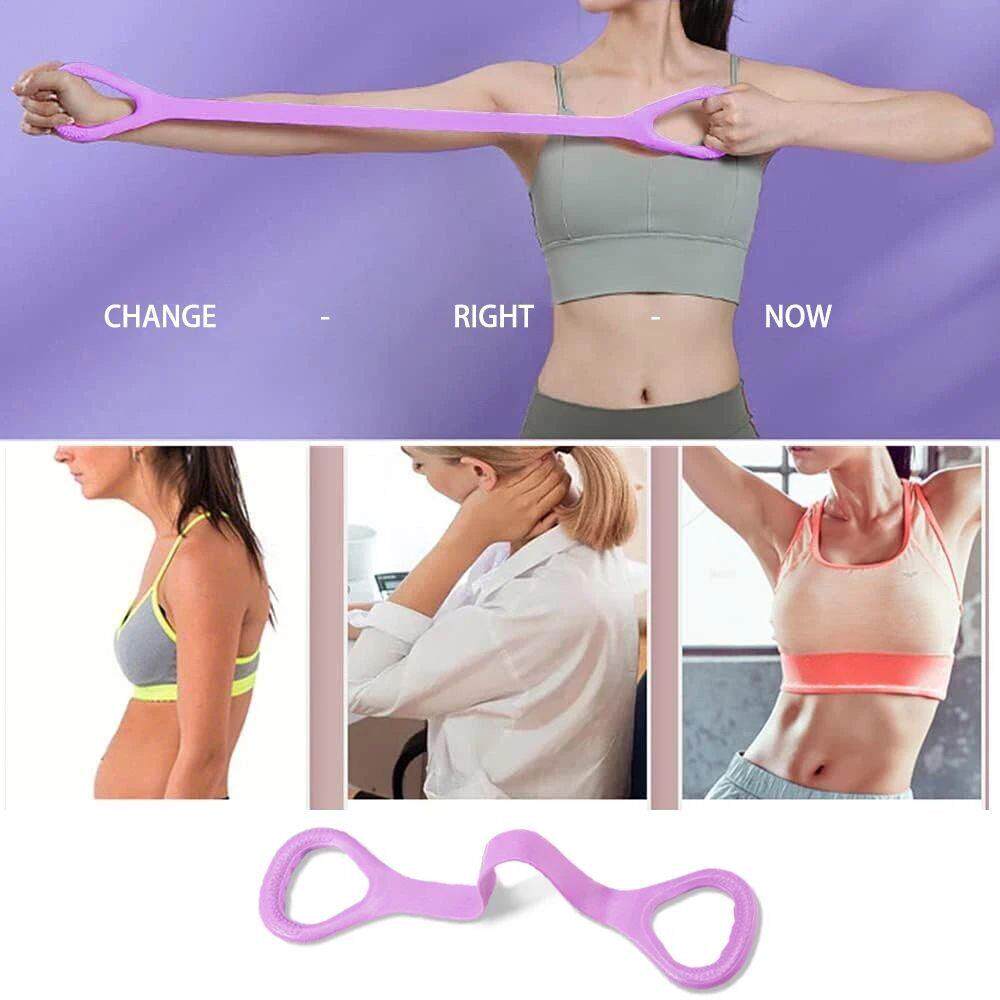8 Fitness Workout Resistance Band Arm Back Shoulder Exercise