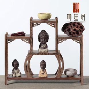 多层茶壶博古架茶桌桌面小型博古架杯架茶架茶宠微型现代收纳架