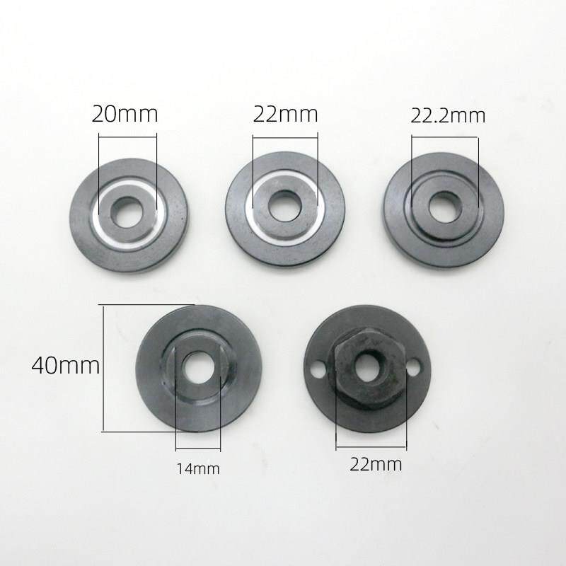 100型角磨机改装压板安装内孔20 22 22.2mm孔的锯片改125卡槽14mm
