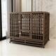 中大型犬铁笼室内外钢管折叠狗笼子加粗加厚带厕所狗窝别墅艾道格