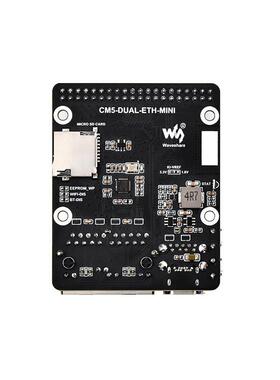 微雪Compute Module 5树莓派CM5双千兆网口 RJ45网口扩展板转接板