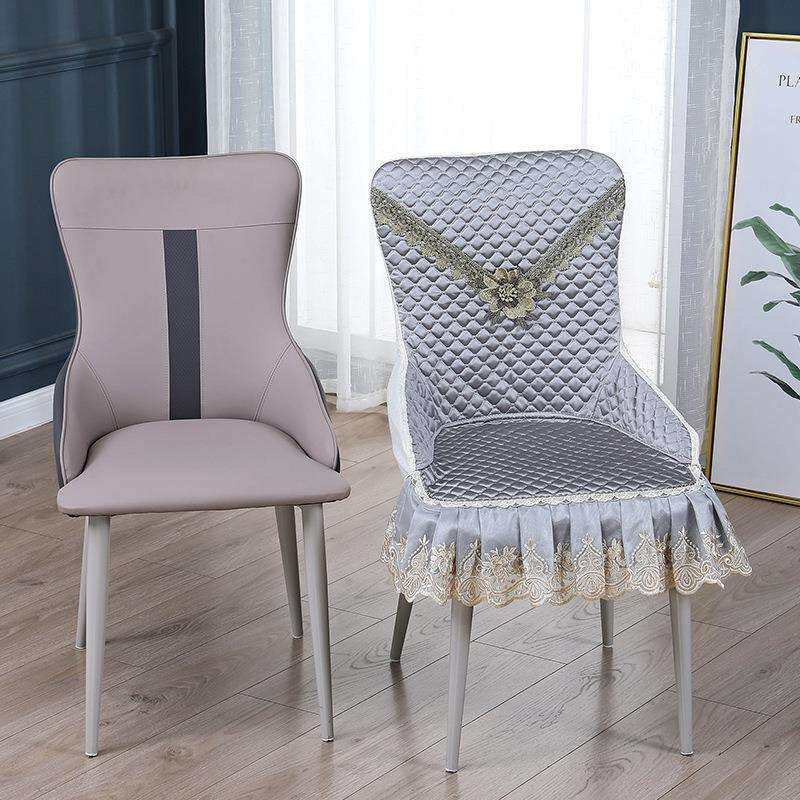 异形弧形靠背椅子套子椅垫连体弹力半圆形小蛮腰家用防滑餐椅套罩