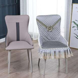 异形弧形靠背椅连子防套子椅垫体弹力圆半形小蛮腰家用滑餐椅椅子