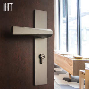 厂家批发室内门锁 现代简约磁吸卧室房门锁 美式自动门锁木门锁