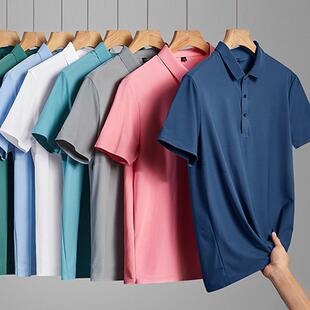 弹力透气翻领T恤户外吸湿速干POLO 男女款 冰丝短袖 POLO衫