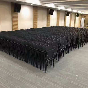 会议培训椅带写字板椅子折叠办公会议椅培训教室辅导班课靠背桌椅