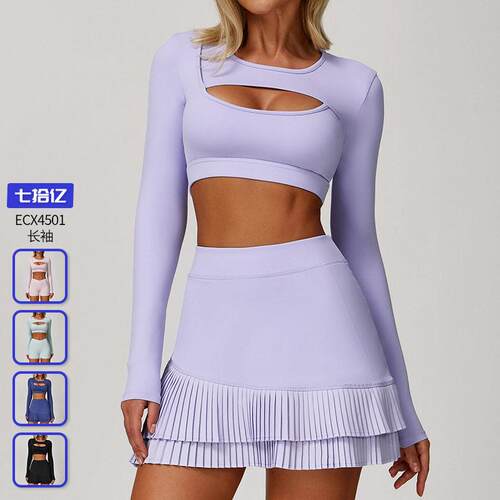 Women's Long Sleeve One Shoulder Hollow Out Top