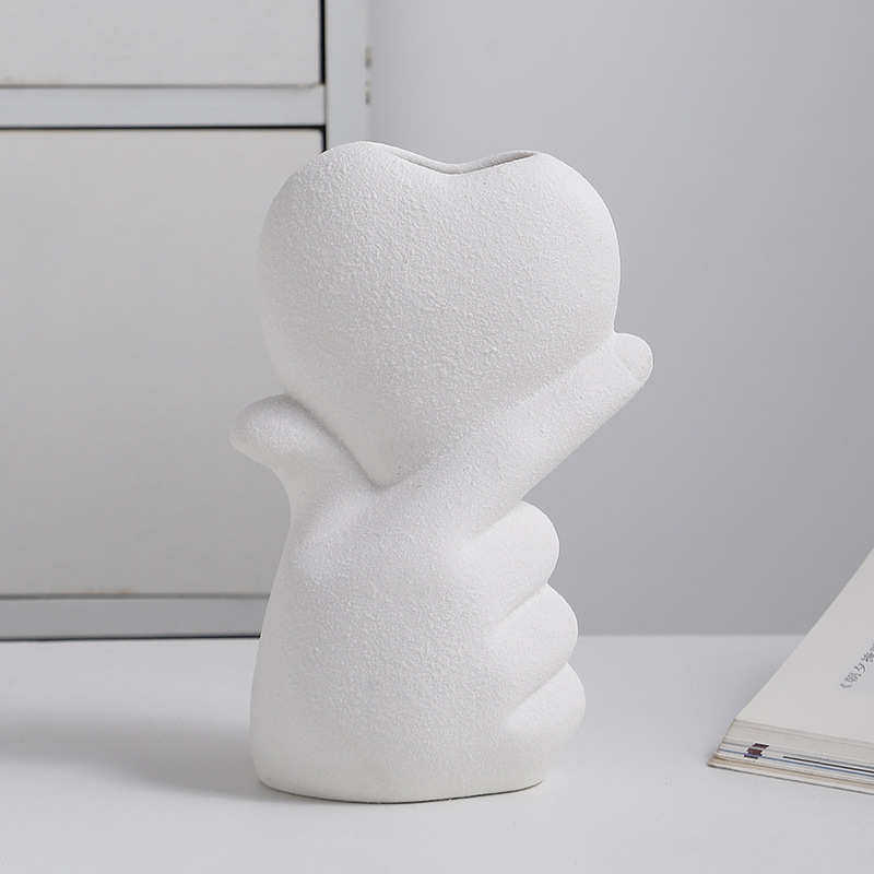 捧心玄关客厅摆件家居电视柜桌面装饰品收纳创意花瓶,家居饰品,花瓶,淘宝优惠券,粉丝福利购,淘宝优惠卷