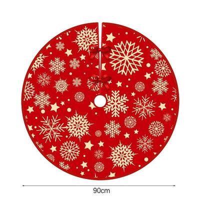 60Cm 90Cm Christmas Tree Skirt Red Santa Claus Snowman Elk C