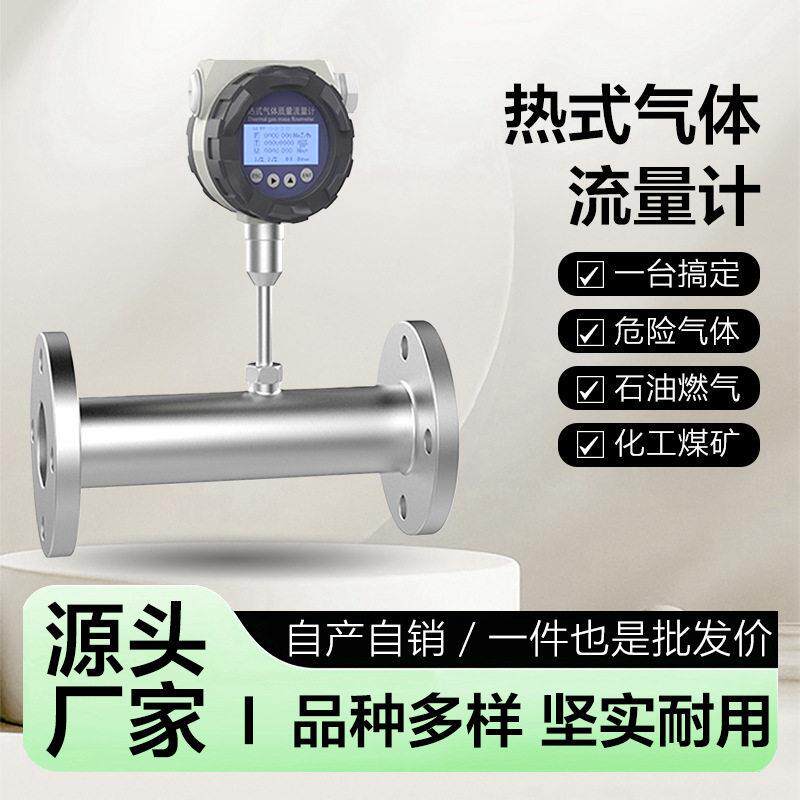 源头工厂热式气体流量计智能防爆压缩空气传感器管道气体质量流量
