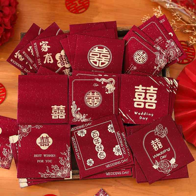 红包结婚专用2026新款喜字封迷你红包袋婚礼堵门利是封用品大全小
