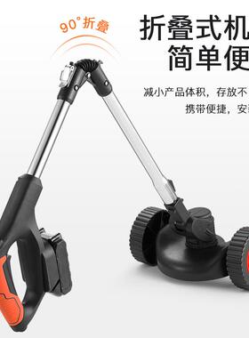 新款直销折叠电动割草机充电式小型家用多功能农用收割打草锄草锂