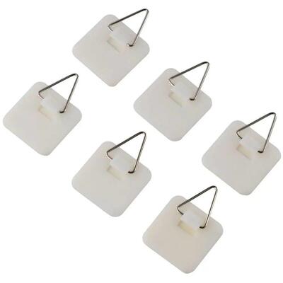 10/60Pcs Invisible Adhesive Plate Hanger Sticky Photo Frame