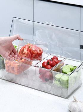 鲜盒大容量把有手便当盒用PWF冰箱冰块水保果家蔬菜储藏密封沙拉