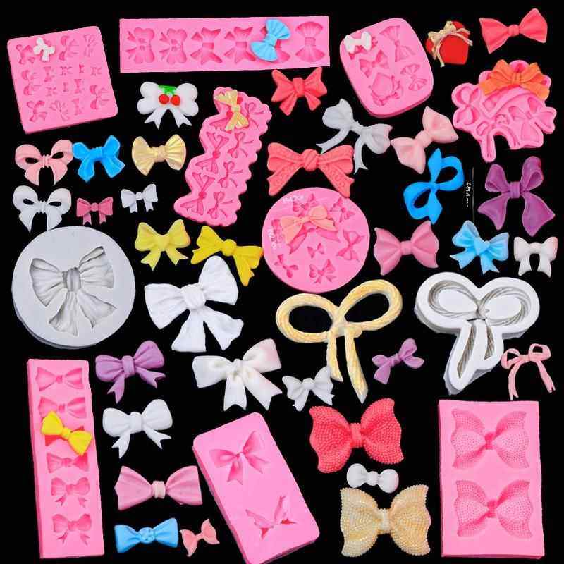 蝴蝶结硅胶模具巧克力翻糖蛋糕造型装饰diy摆件烘焙工具装扮,厨房/烹饪用具,烘焙模具,淘宝优惠券,粉丝福利购,淘宝优惠卷