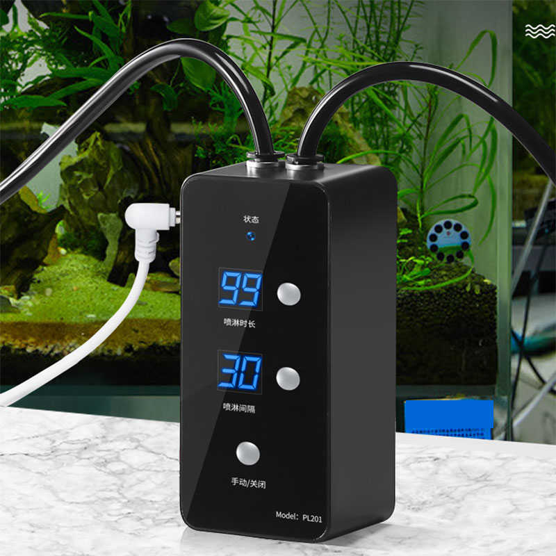 雨林生态缸水陆龟箱智能喷淋雾化套装自动浇花器定时浇水加湿系统