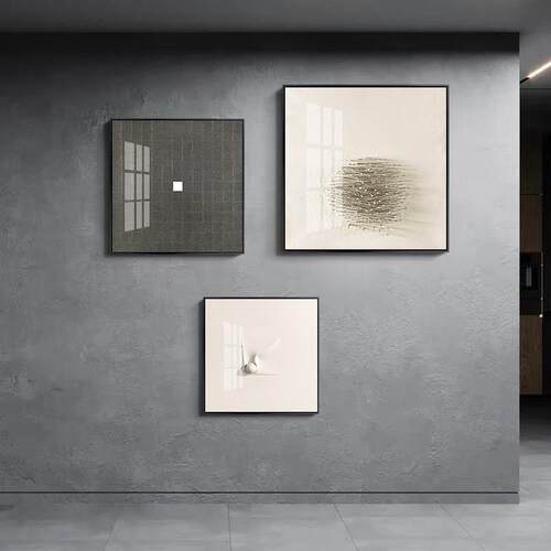 新款直销北欧抽象装饰画现代简约客厅餐厅组合挂画黑白灰简约小众