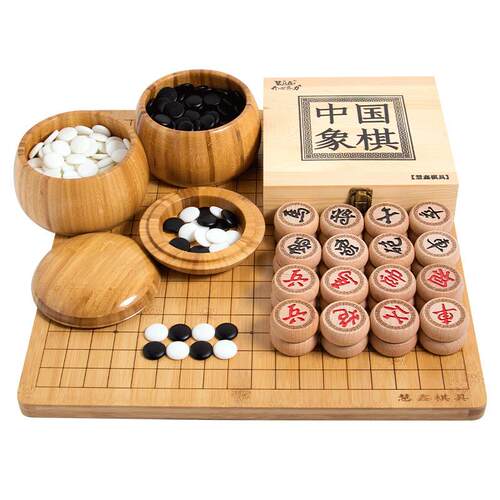 仿玉围棋套装成人学生入门象棋盘儿童少儿初学云子五子棋子黑白子