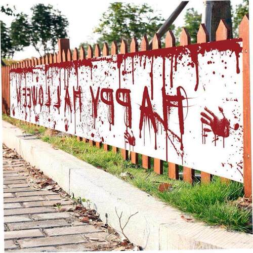 Latest Halloween Banner Backdrop Happy Halloween Decoration