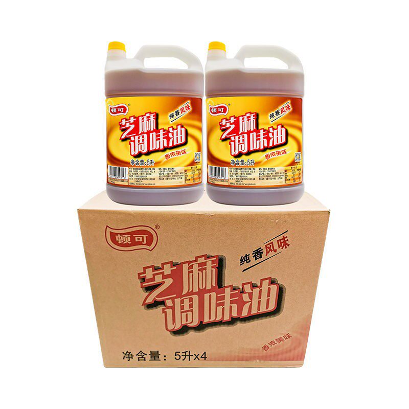免邮顿可芝凉麻调味油5碟L桶装RIY纯香味拌火锅油调味香油风家用