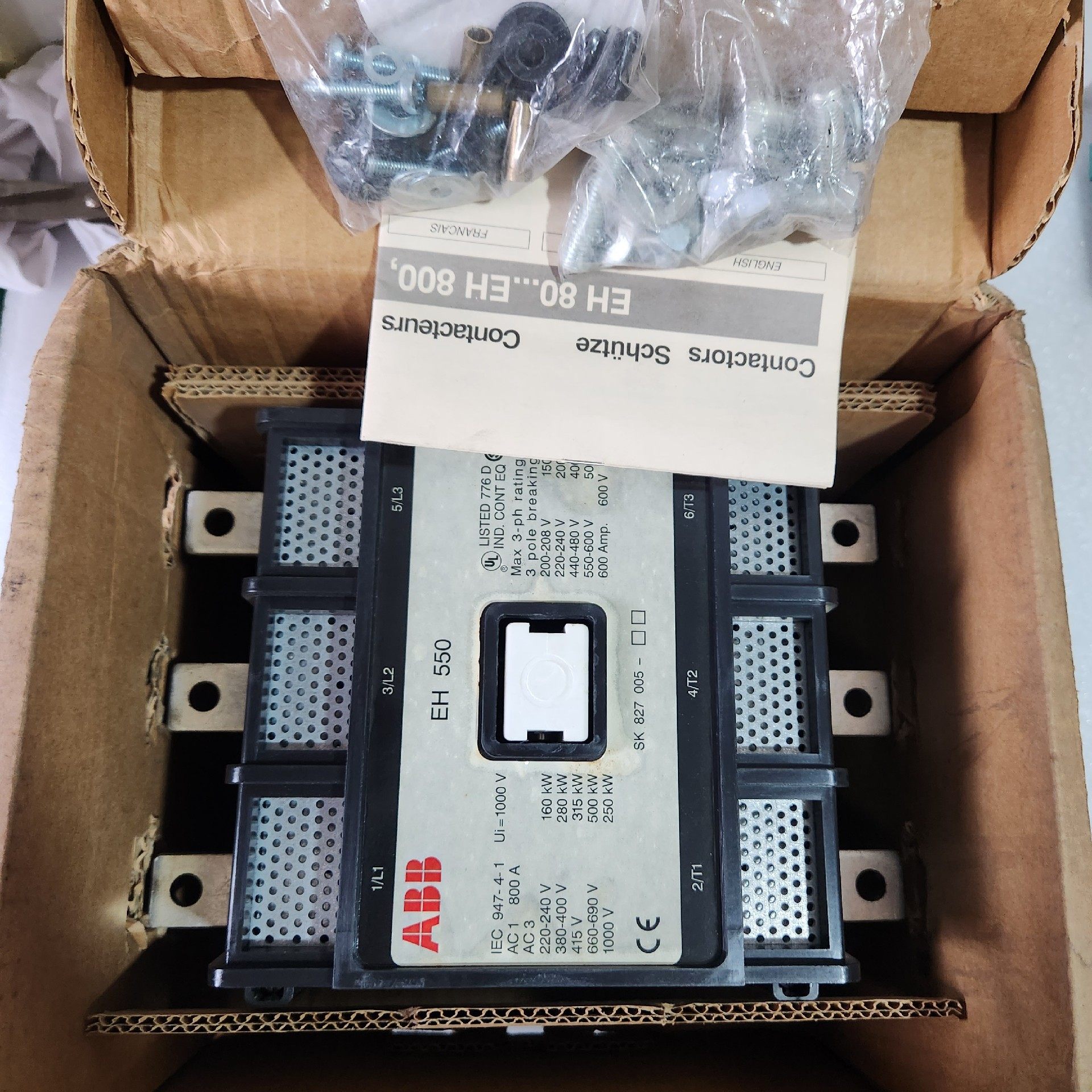 全新库存ABB EH550原包装盒