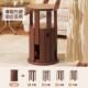 实木圆凳子可叠放组合凳家用客厅板凳新中式 叠叠乐黑色餐凳茶几