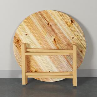 实木圆形餐桌椅组合加厚折叠带转盘酒店大圆桌面板饭厅饭店夜宵桌