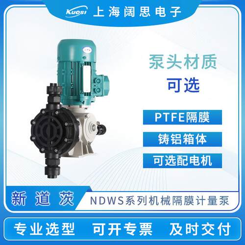 计量泵NDWS系列酸碱投加机械隔膜泵定量加药泵可选泵头电机
