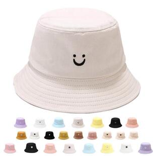 Beach Sun Hat Smiley Casual Hats Cotton Fisherman Bucket