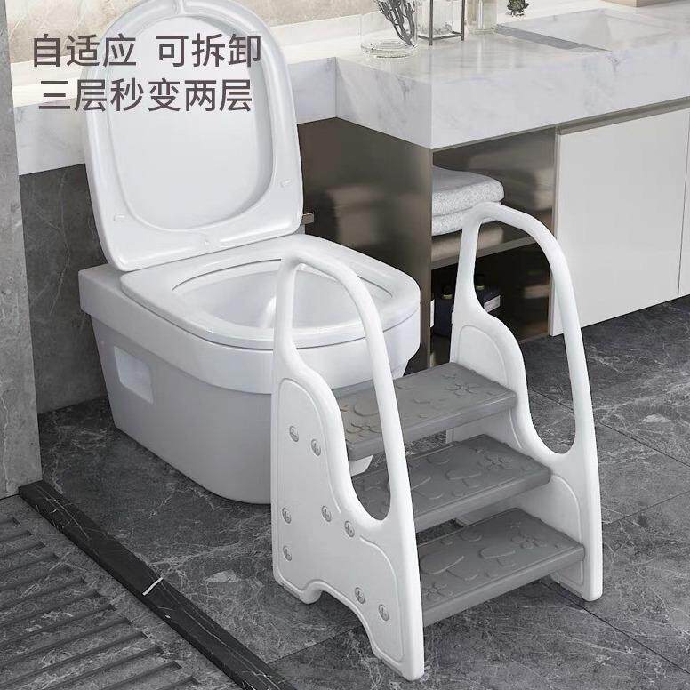 泡泡虎儿童三层加高脚踩凳洗漱台宝宝洗手楼梯卫生间垫脚凳脚踏凳