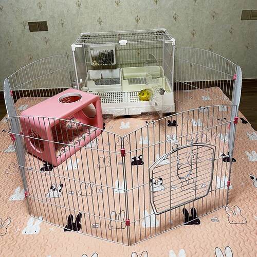 兔笼围栏玩耍大空间宠物放风围栏豚鼠小型猫狗通用围栏用品