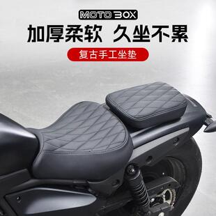 川崎消除者Eliminator500改装加厚后座柔软覆古前坐垫套直装配件