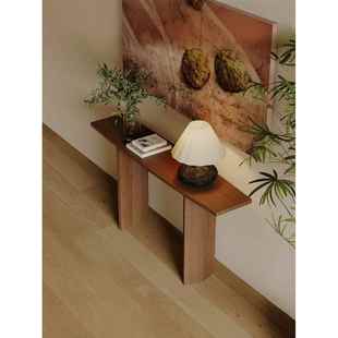 新中式实木玄关桌长条案台现代简约入户供桌靠墙置物架长条几条桌