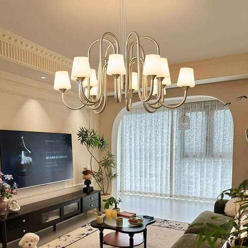 2025年新款法式中古卧室客厅吊灯简约美式餐厅书房客厅设计师灯具