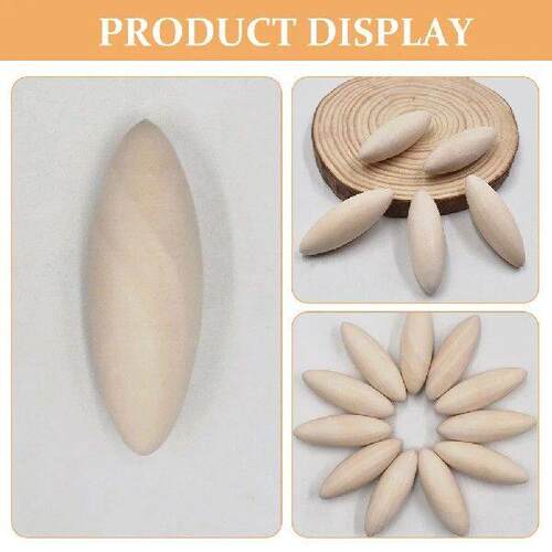 30 Pcs Wooden Bead Set Jewlery Small Beads for Crafts