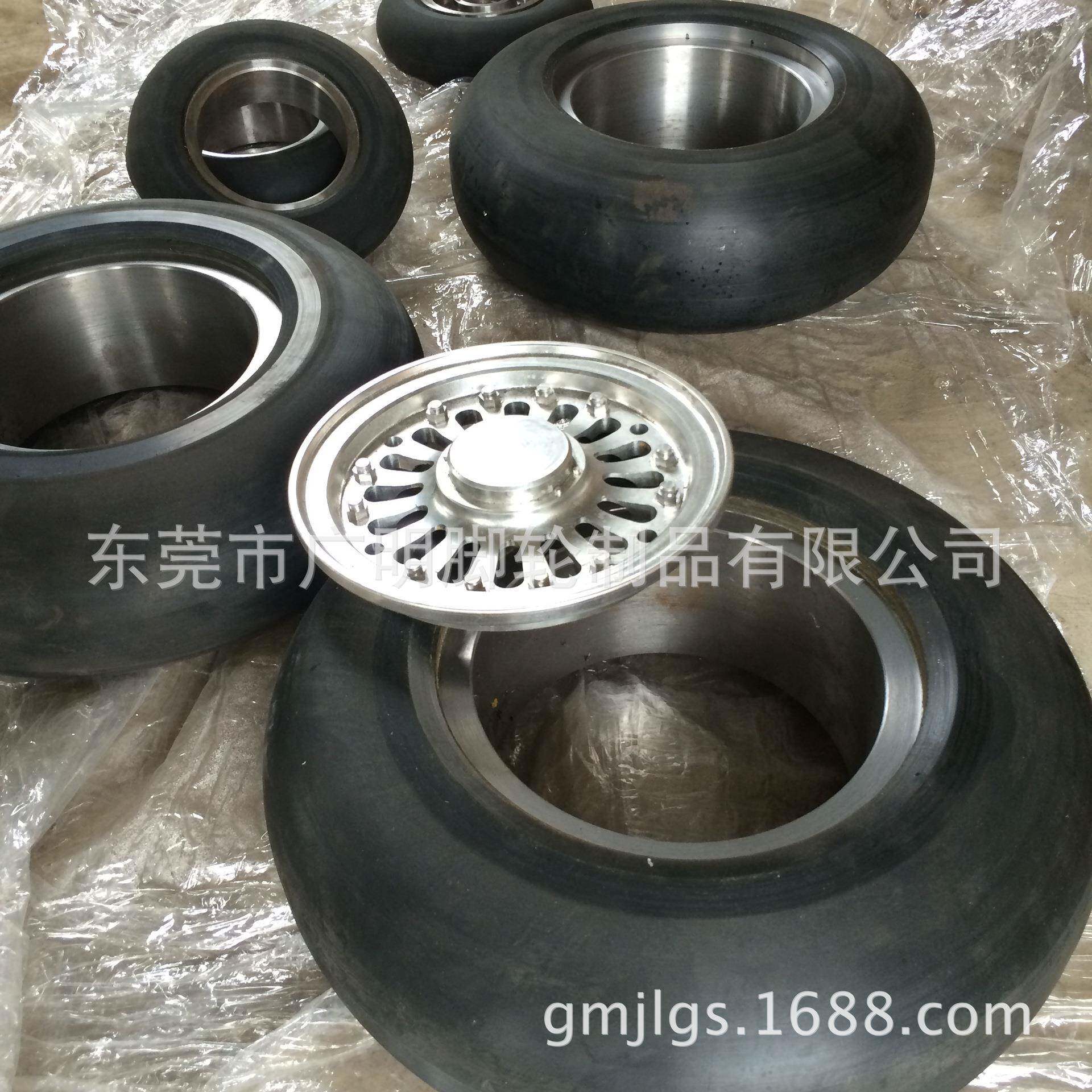 生产加工订做各种包胶轮电脑锣45#钢PU轮承重10吨~15吨