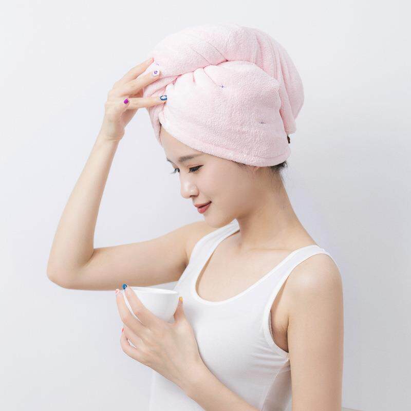 双层加厚吸水柔软干发帽女干发巾浴帽擦头发巾儿童快干毛巾浴帽