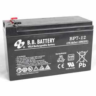 鸿贝蓄电池BB12V7AH BB127蓄电消防主机铅酸免维护内置 鸿贝FM