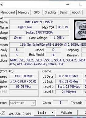 I5-11400H 11260H I7-11800H 11850H I9-11980HK 11900H CPU套装