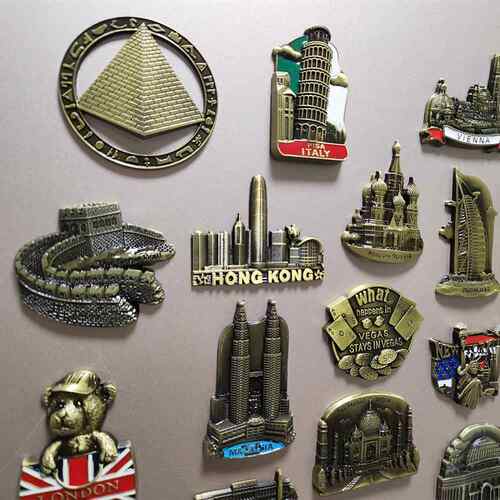 3D立体世界各国各地冰箱贴磁贴城市旅行欧洲国家旅游纪念品创意