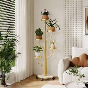 轻奢客厅落地式 花架子阳台多层花盆置物架室内摆放绿萝多肉植物架