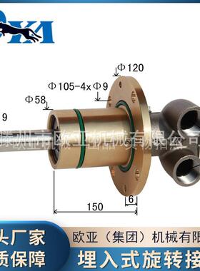 MSH型埋入式旋转接头不锈钢旋转接头冶金装备工业机械旋转接头