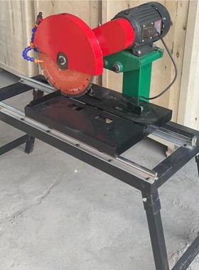 厂家货应电动小型石材切割机 800型HT800台供式现水循环切耐火砖