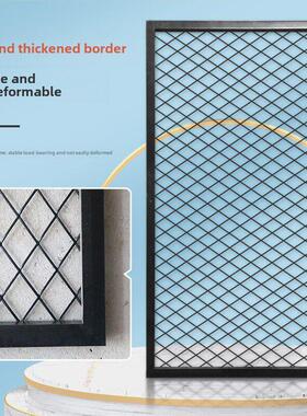 铁隔断屏风菱形网铁丝网背景墙装饰储物客人餐厅酒吧切割天花板