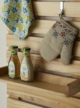 W洞洞板板实9木墙上置物壁挂隔多层毛巾F76HM575架架小梯子衣帽架