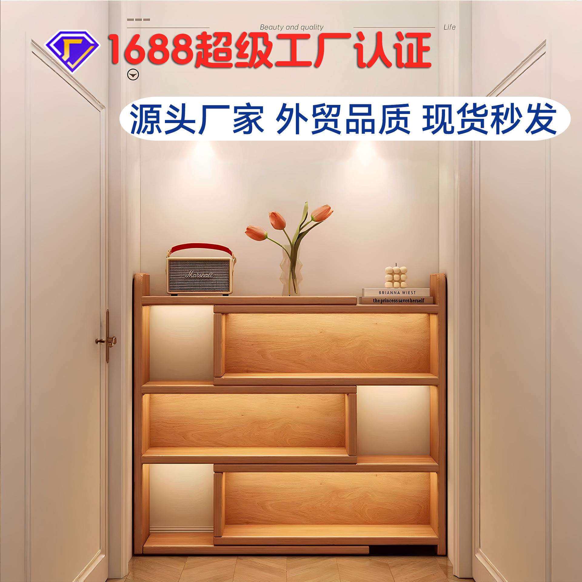 实木书架落地置物架可伸缩转角书柜卧室床边储物柜床头架阅读架子
