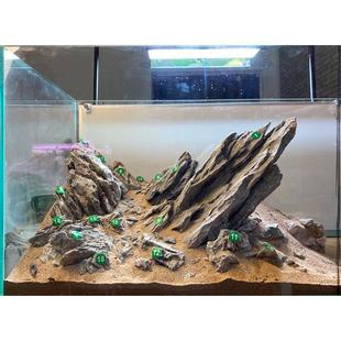 艾伦 水族鱼缸青龙石八海石景观套餐 水草造景 草缸骨架设计